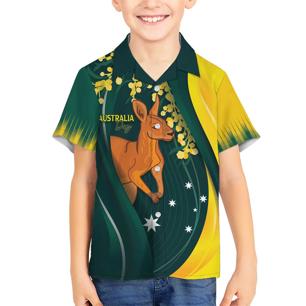 Australia Day Hawaiian Shirt Kangaroo National Color