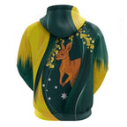 Australia Day Hoodie Kangaroo National Color