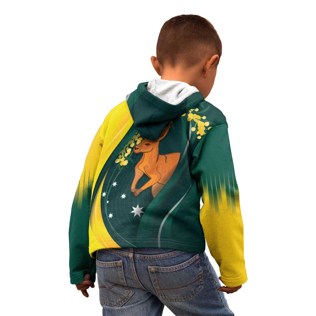 Australia Day Kid Hoodie Kangaroo National Color