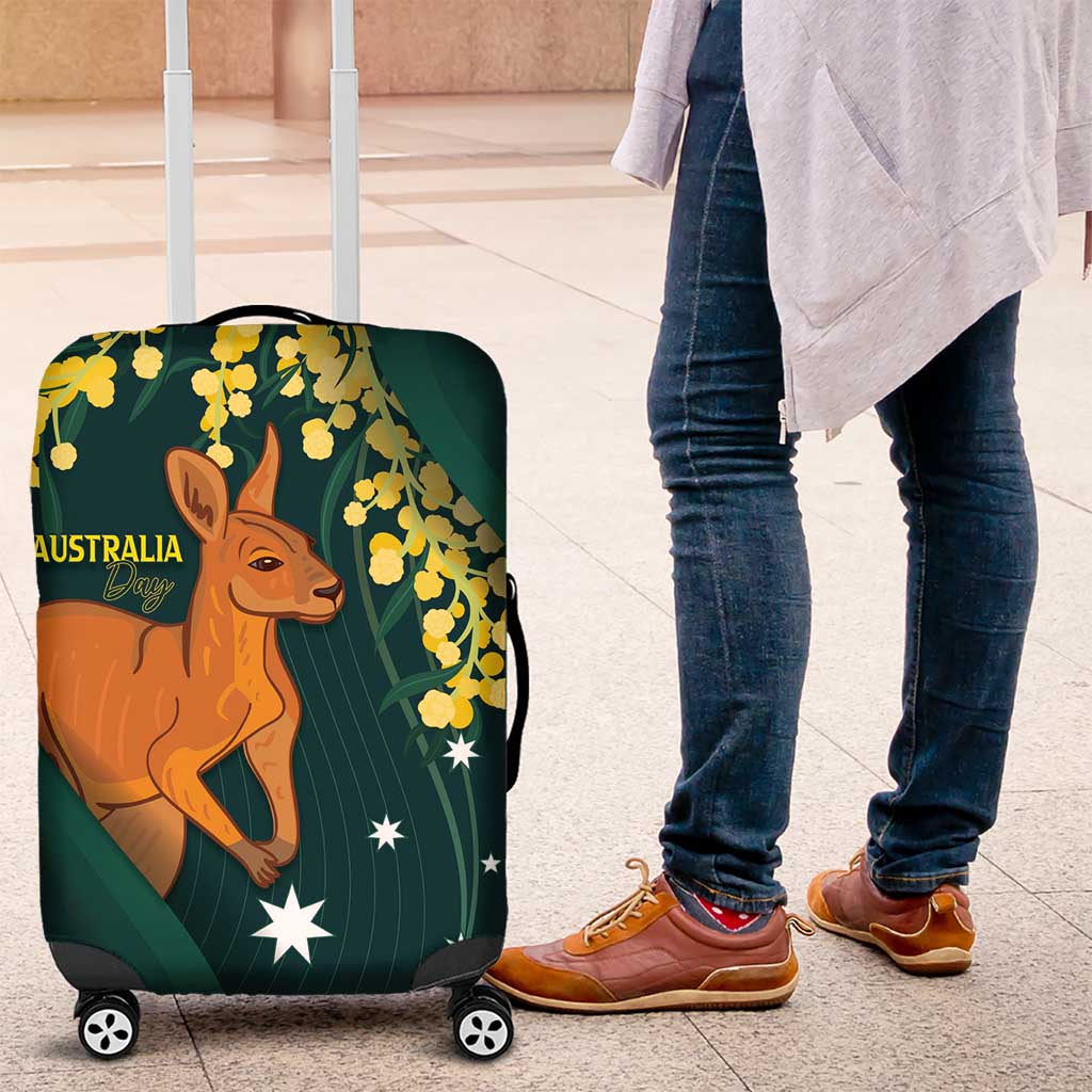 Australia Day Luggage Cover Kangaroo National Color
