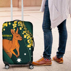 Australia Day Luggage Cover Kangaroo National Color