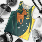 Australia Day Men Tank Top Kangaroo National Color