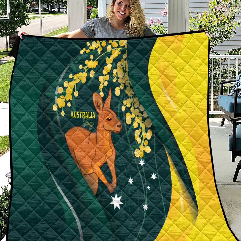 Australia Day Quilt Kangaroo National Color