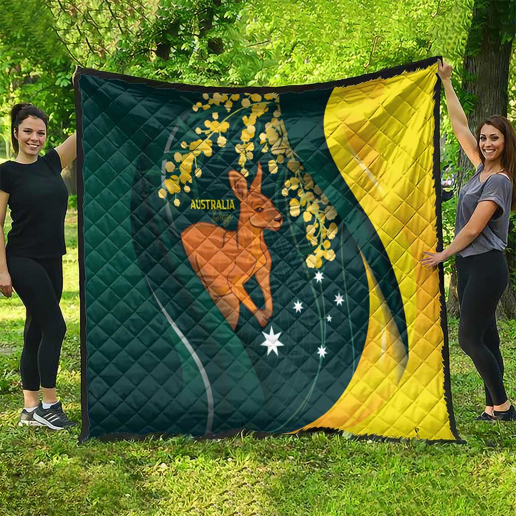 Australia Day Quilt Kangaroo National Color