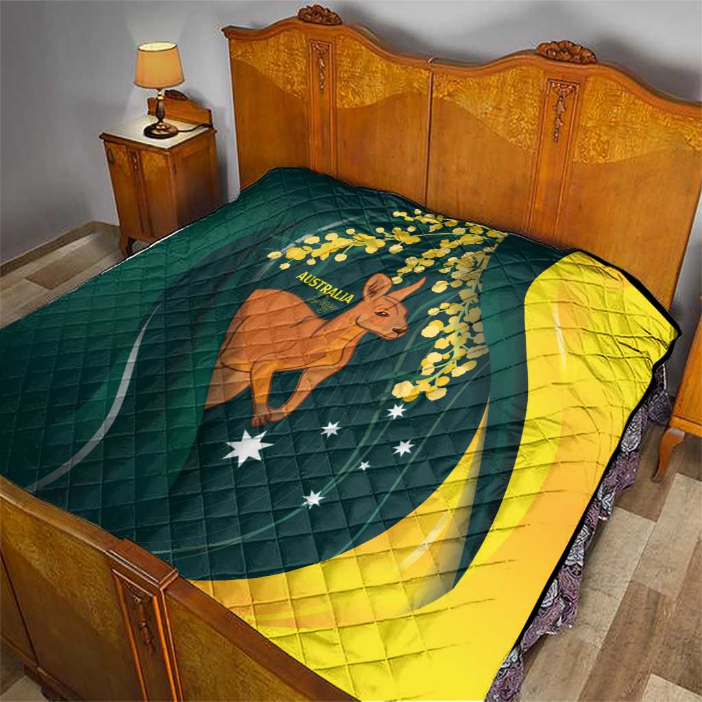 Australia Day Quilt Kangaroo National Color