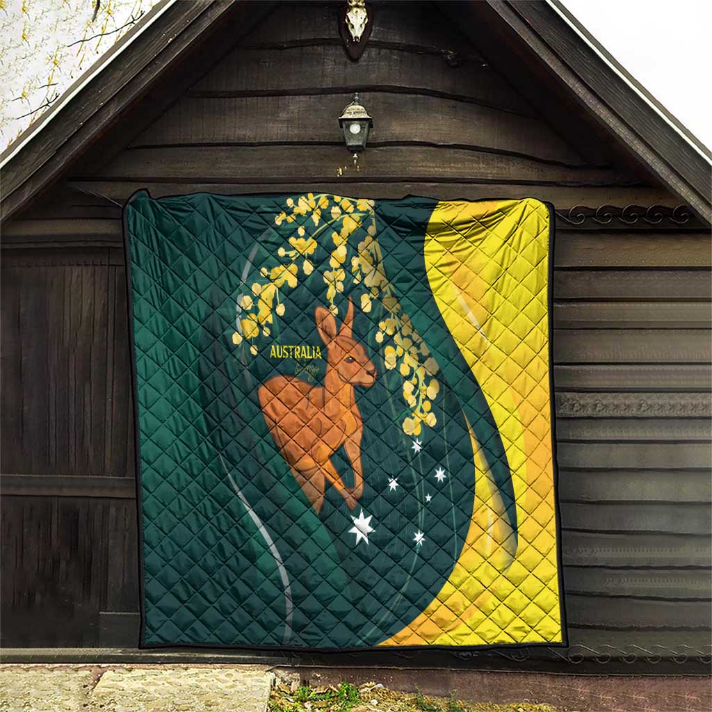 Australia Day Quilt Kangaroo National Color