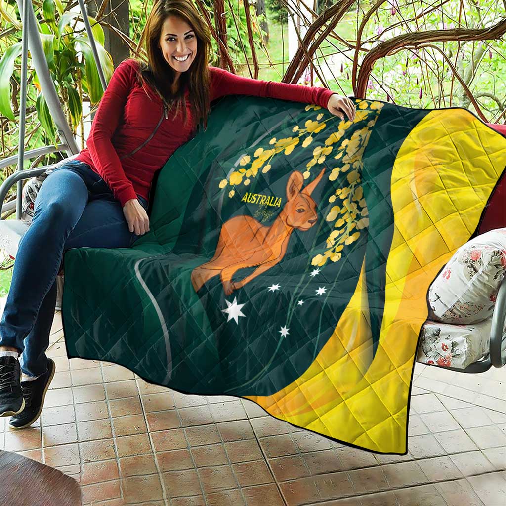 Australia Day Quilt Kangaroo National Color