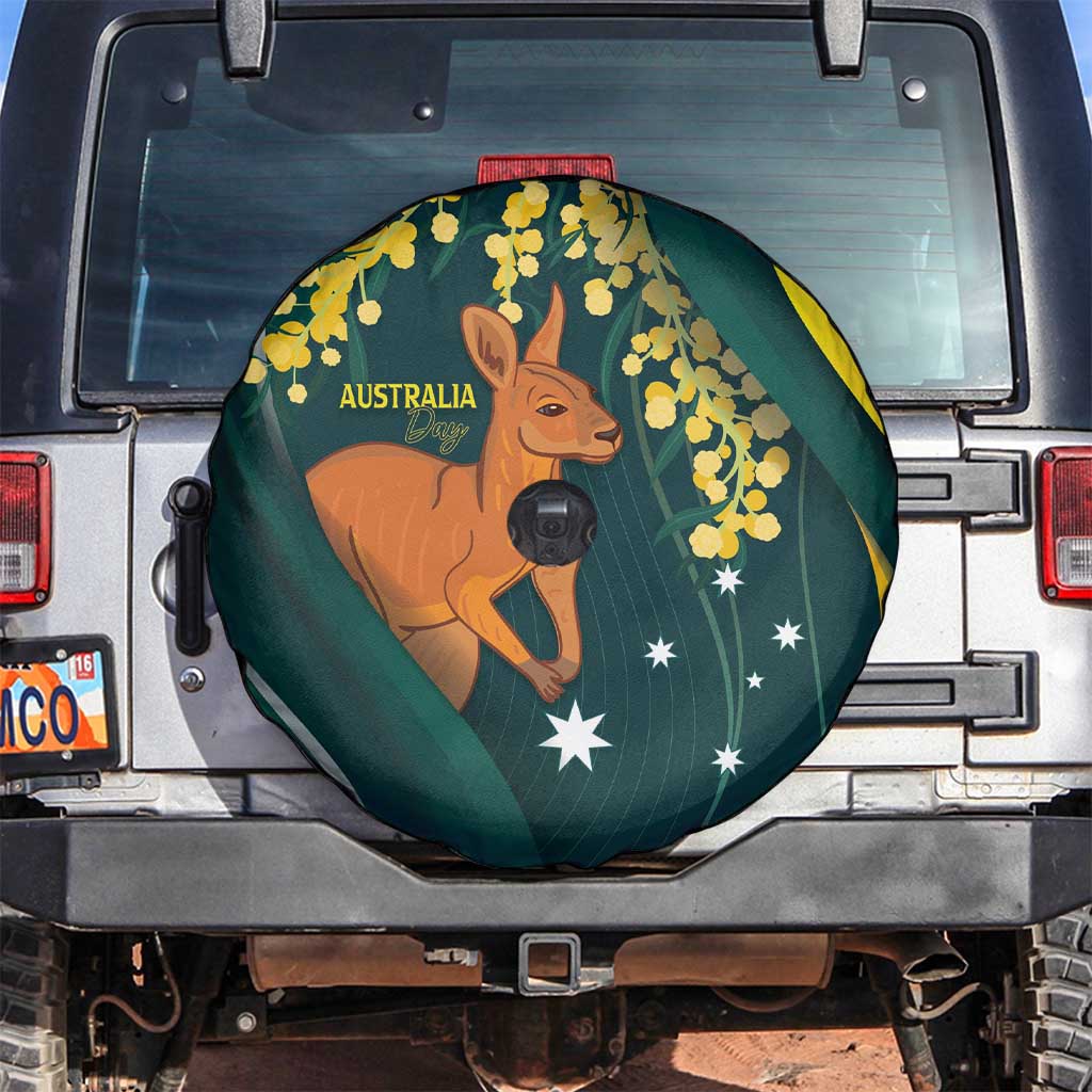 Australia Day Spare Tire Cover Kangaroo National Color