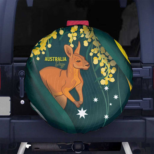 Australia Day Spare Tire Cover Kangaroo National Color