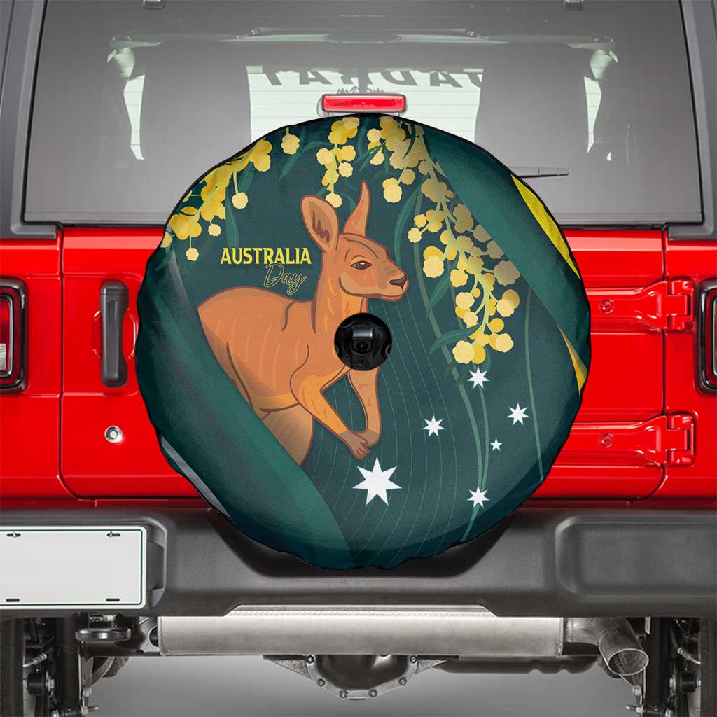 Australia Day Spare Tire Cover Kangaroo National Color