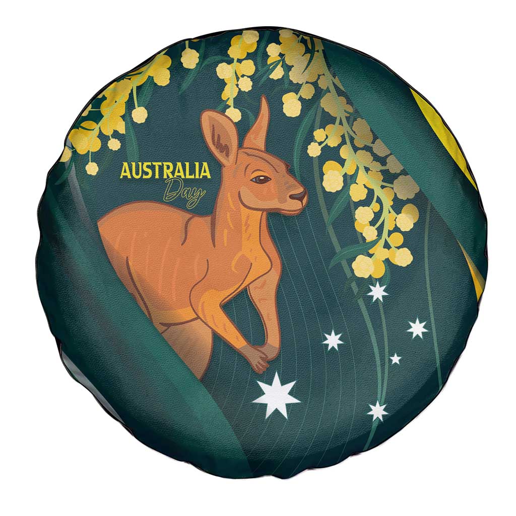 Australia Day Spare Tire Cover Kangaroo National Color