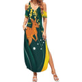 Australia Day Summer Maxi Dress Kangaroo National Color