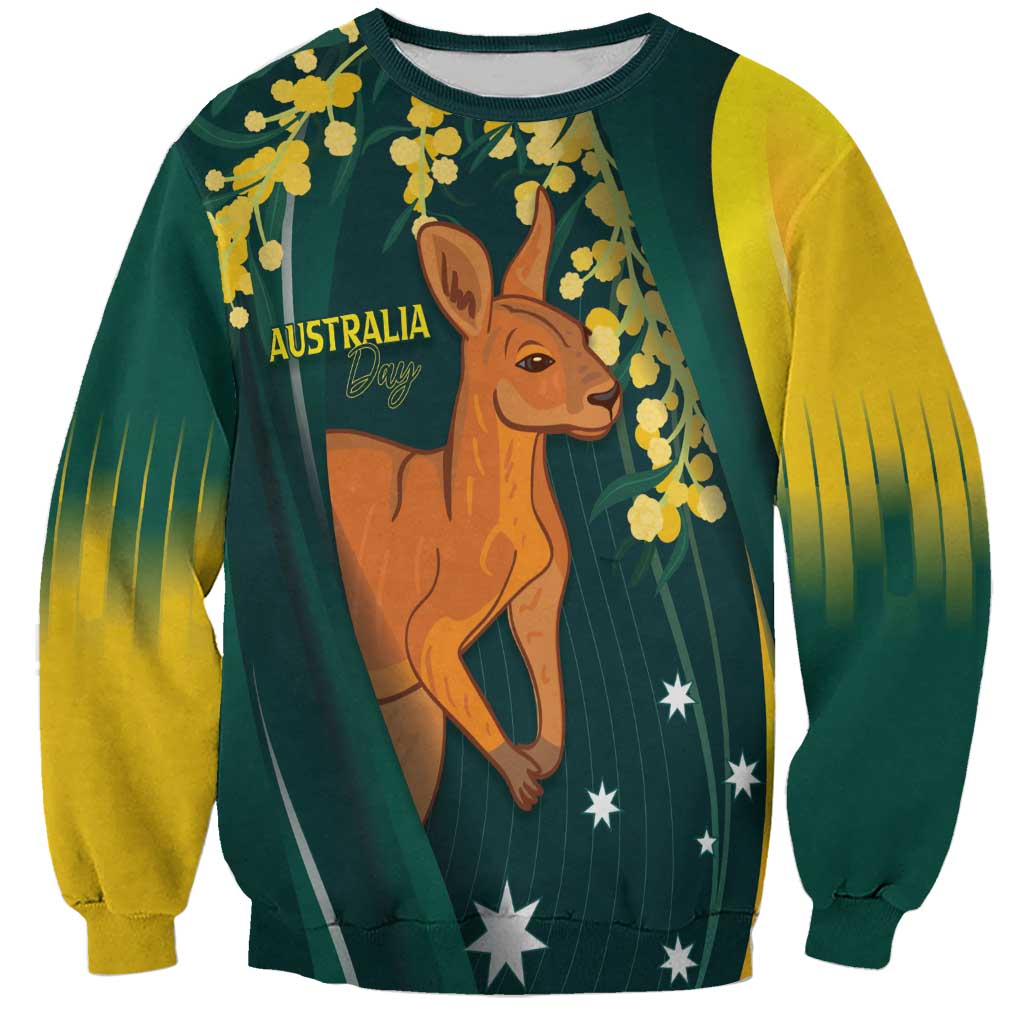 Australia Day Sweatshirt Kangaroo National Color