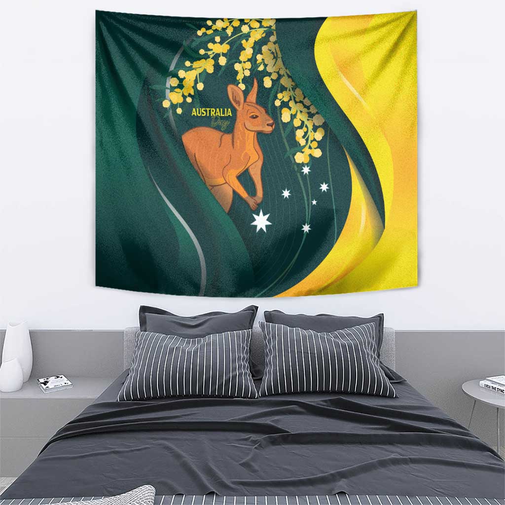Australia Day Tapestry Kangaroo National Color