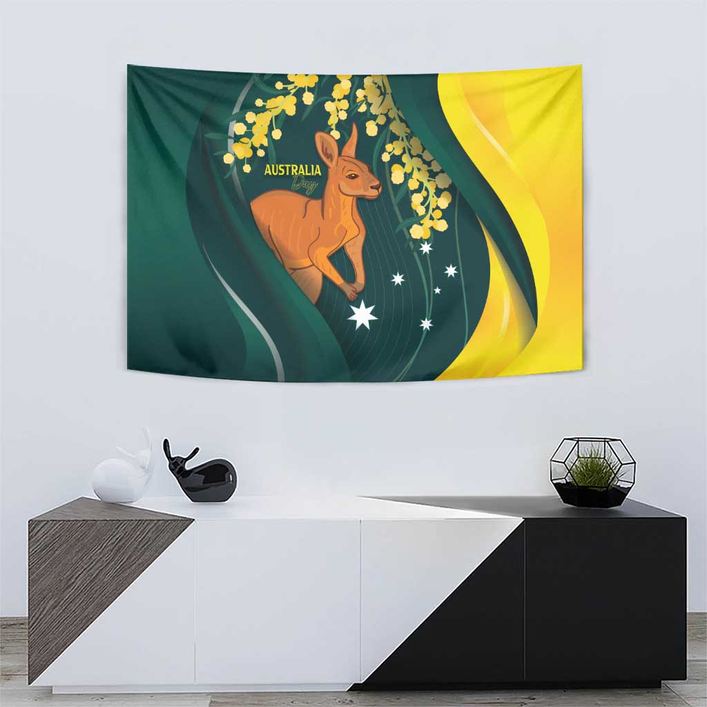 Australia Day Tapestry Kangaroo National Color