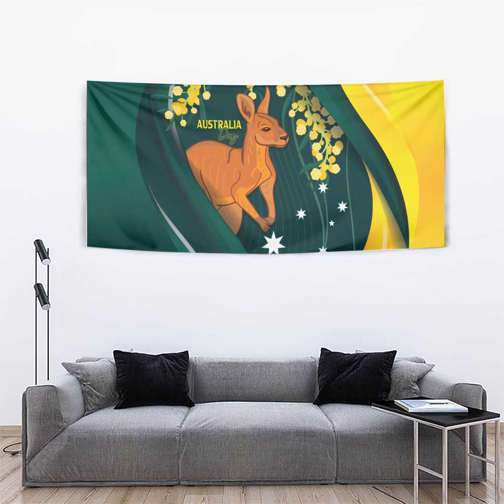 Australia Day Tapestry Kangaroo National Color