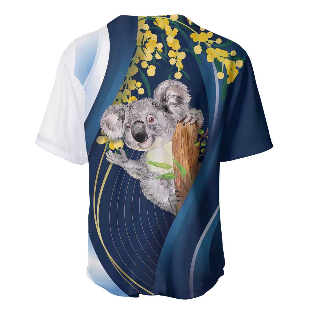 Australia Day Baseball Jersey Koala Blue Modern Vibe