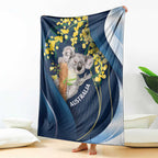 Australia Day Blanket Koala Blue Modern Vibe