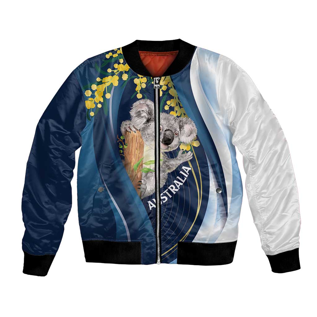 Australia Day Bomber Jacket Koala Blue Modern Vibe