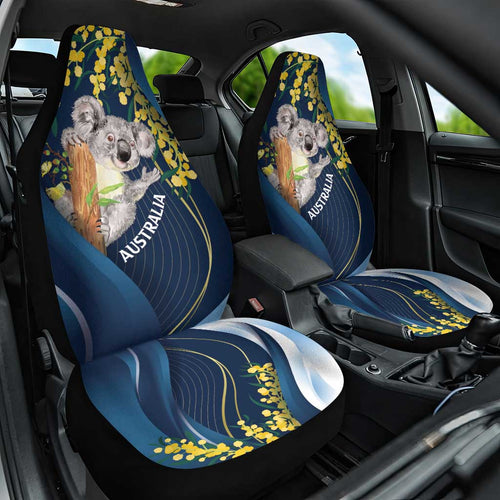 Australia Day Car Seat Cover Koala Blue Modern Vibe