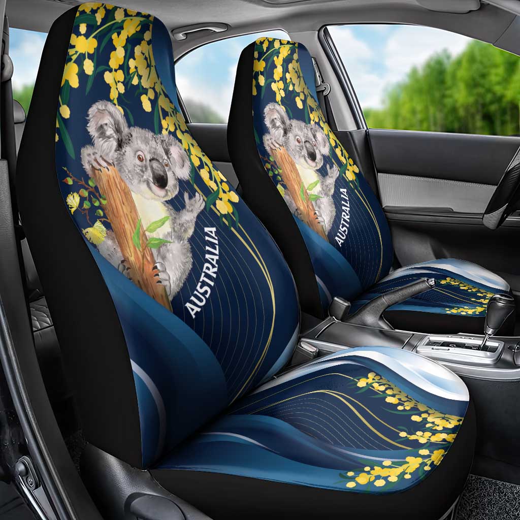 Australia Day Car Seat Cover Koala Blue Modern Vibe