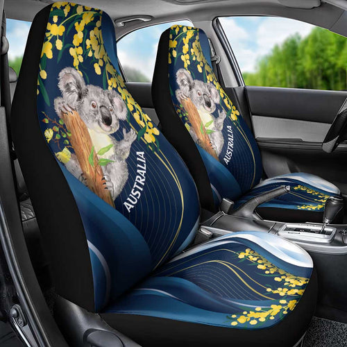 Australia Day Car Seat Cover Koala Blue Modern Vibe