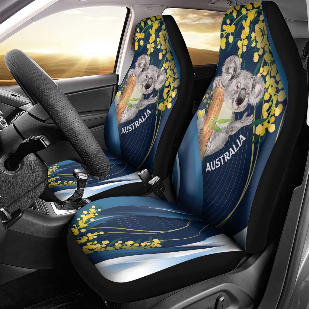 Australia Day Car Seat Cover Koala Blue Modern Vibe