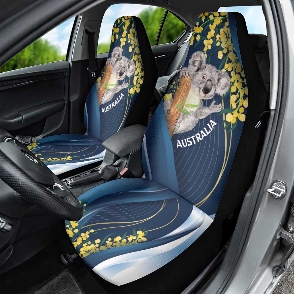 Australia Day Car Seat Cover Koala Blue Modern Vibe