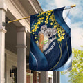 Australia Day Garden Flag Koala Blue Modern Vibe