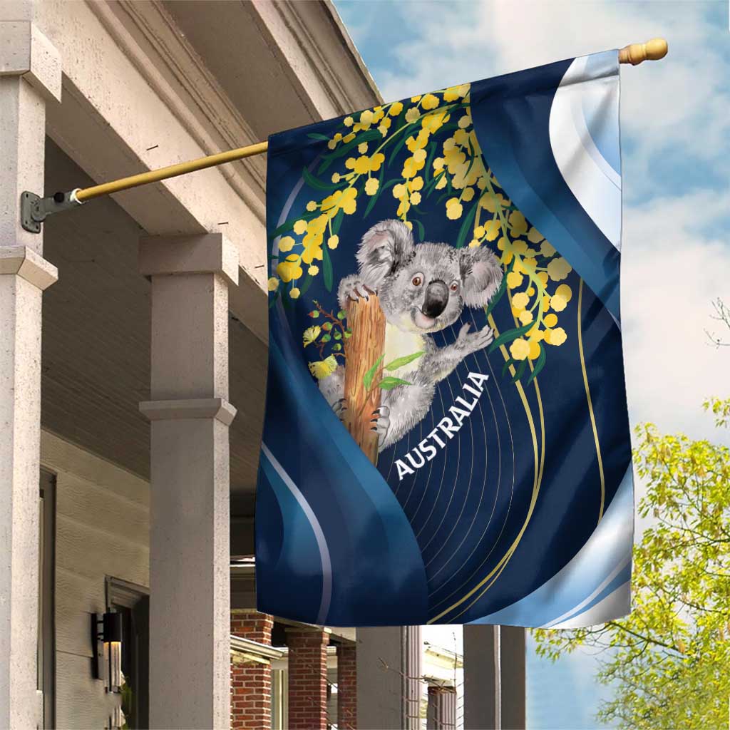 Australia Day Garden Flag Koala Blue Modern Vibe