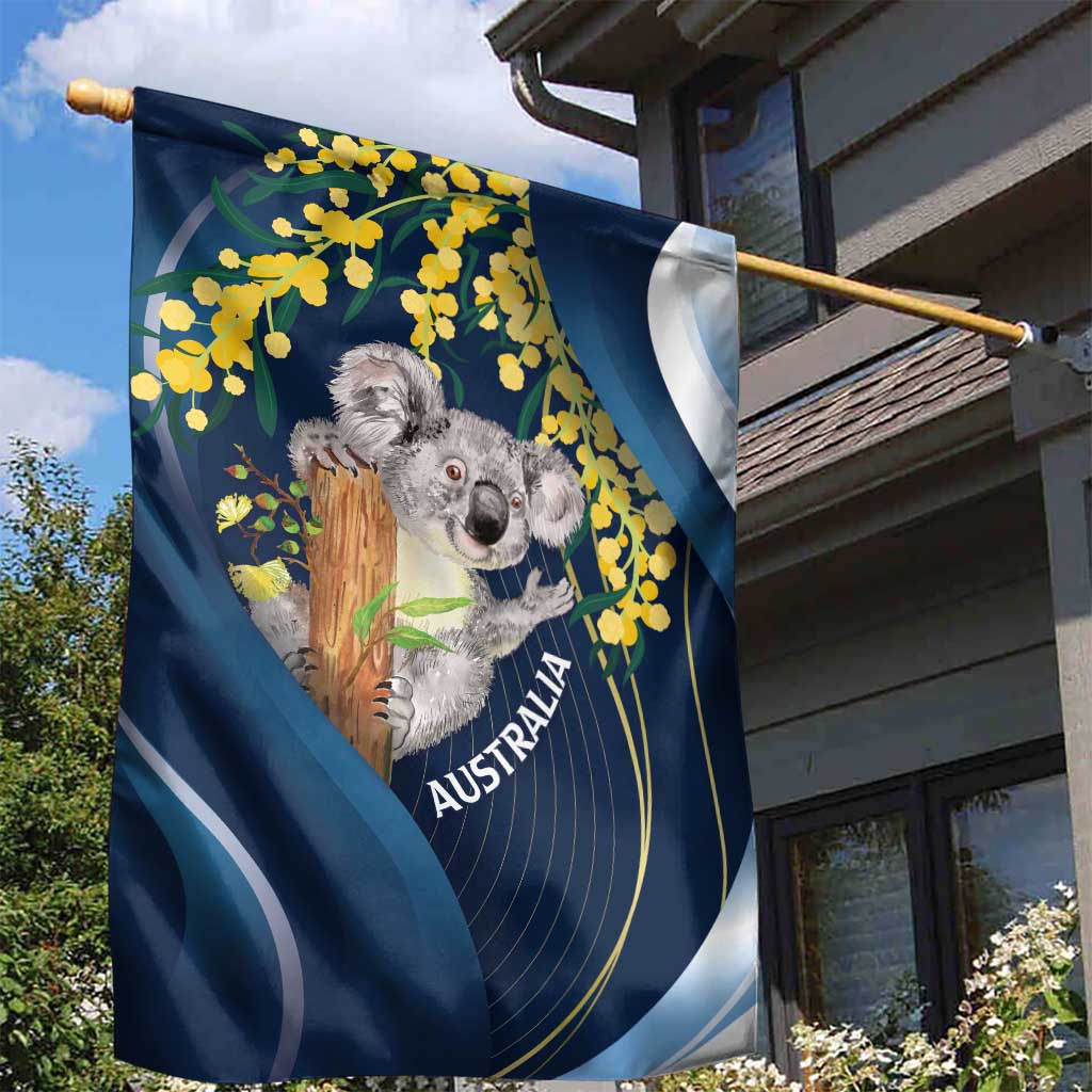 Australia Day Garden Flag Koala Blue Modern Vibe