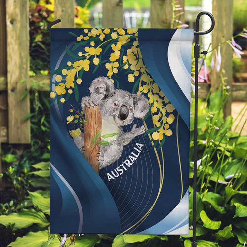 Australia Day Garden Flag Koala Blue Modern Vibe