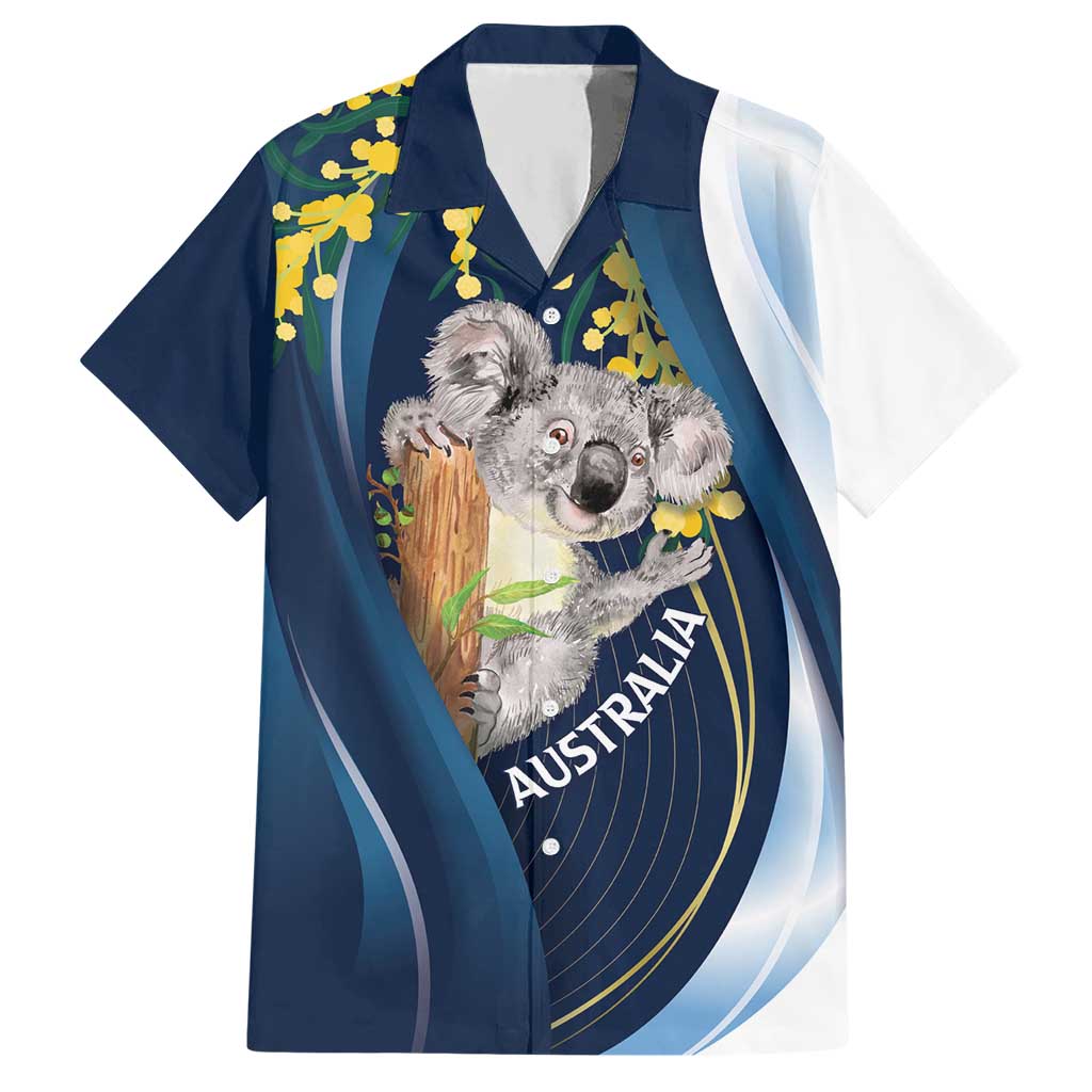 Australia Day Hawaiian Shirt Koala Blue Modern Vibe