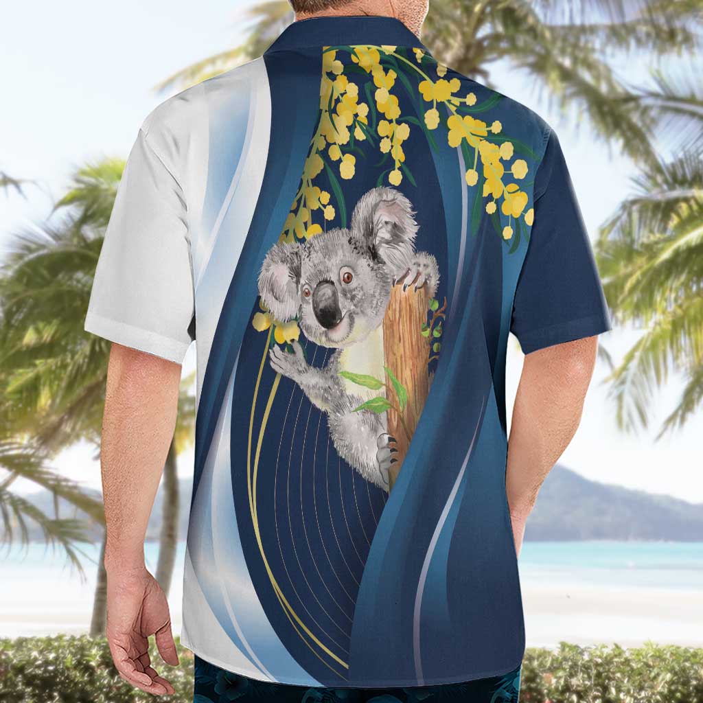 Australia Day Hawaiian Shirt Koala Blue Modern Vibe