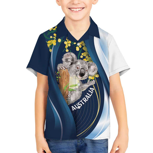 Australia Day Hawaiian Shirt Koala Blue Modern Vibe