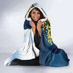 Australia Day Hooded Blanket Koala Blue Modern Vibe