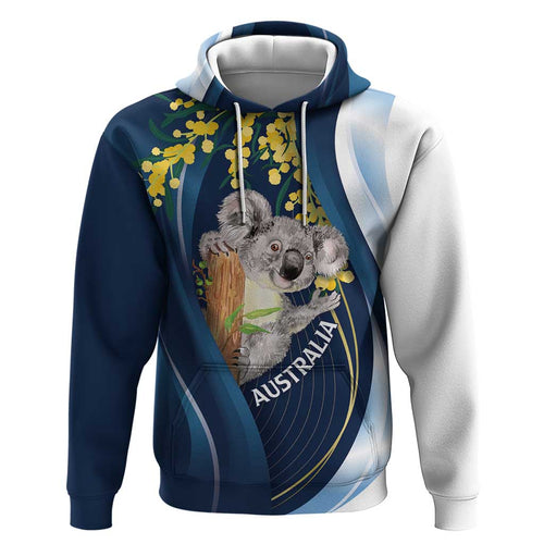 Australia Day Hoodie Koala Blue Modern Vibe