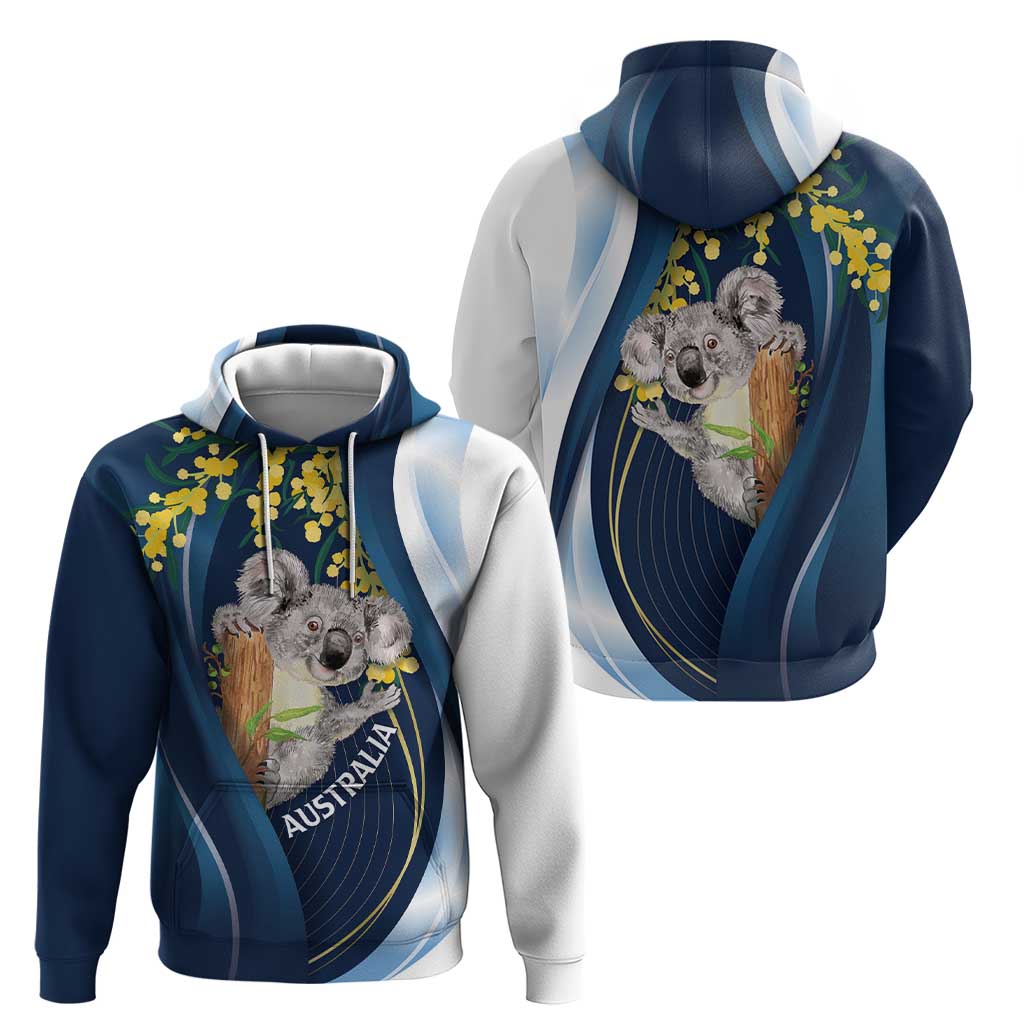 Australia Day Hoodie Koala Blue Modern Vibe