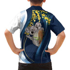 Australia Day Kid Hawaiian Shirt Koala Blue Modern Vibe