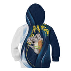 Australia Day Kid Hoodie Koala Blue Modern Vibe
