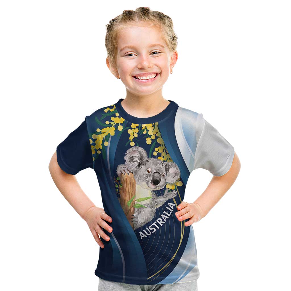 Australia Day Kid T Shirt Koala Blue Modern Vibe