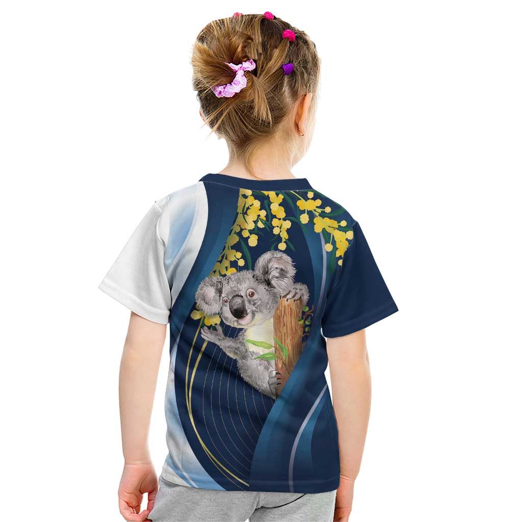 Australia Day Kid T Shirt Koala Blue Modern Vibe