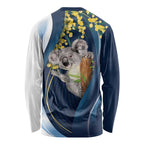 Australia Day Long Sleeve Shirt Koala Blue Modern Vibe