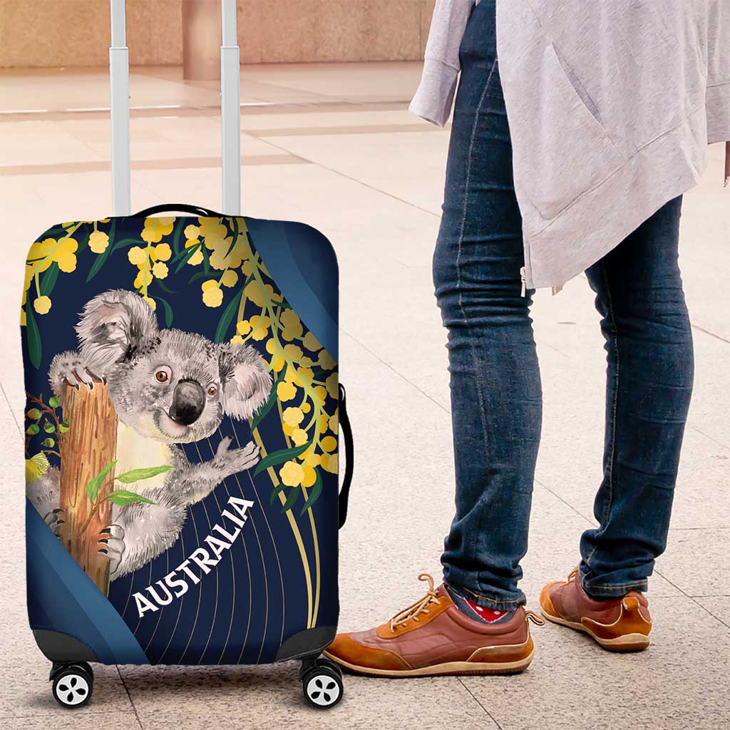 Australia Day Luggage Cover Koala Blue Modern Vibe
