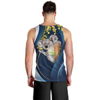 Australia Day Men Tank Top Koala Blue Modern Vibe