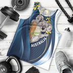 Australia Day Men Tank Top Koala Blue Modern Vibe