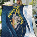 Australia Day Quilt Koala Blue Modern Vibe