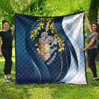 Australia Day Quilt Koala Blue Modern Vibe