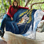 Australia Day Quilt Koala Blue Modern Vibe