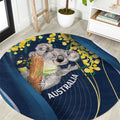 Australia Day Round Carpet Koala Blue Modern Vibe